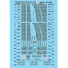 MICROSCALE DECAL 60-1159 - CHICAGO BURLINGTON & QUINCY PASSENGER CARS - N SCALE