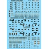 MICROSCALE DECAL 60-1047 - DENVER & RIO GRANDE WESTERN 3 BAY COVERED HOPPERS - N SCALE
