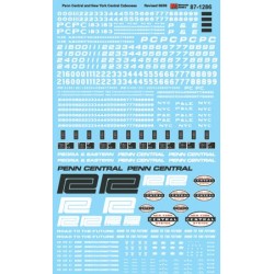 MICROSCALE DECAL 60-1286 - NEW YORK CENTRAL / PENN CENTRAL CABOOSES - N SCALE