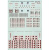 MICROSCALE DECAL 60-169 - UNION PACIFIC DIESEL LOCOMOTIVES - N SCALE