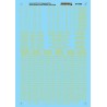 MICROSCALE DECAL 60-1083 - UNION PACIFIC PASSENGER CARS - N SCALE