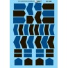MICROSCALE DECAL 60-440 -  DIESEL LOCOMOTIVE ANTI-GLARE PANELS - BLACK & BLUE - N SCALE