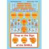 MICROSCALE DECAL 60-993 - SHELL GAS STATION SIGNS - N SCALE
