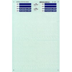 MICROSCALE DECAL 60-1036 - AMTRAK STATION SIGNS - N SCALE
