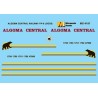 MICROSCALE DECAL MC-4187 - ALGOMA CENTRAL DIESEL LOCOMOTIVE - HO SCALE
