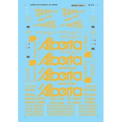 MICROSCALE DECAL 87-710 - ALBERTA COVERED HOPPERS - HO SCALE
