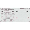 MICROSCALE DECAL MC-4045 - ACF 50' TANK CAR DATA SET - HO SCALE