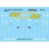MICROSCALE DECAL MC-4275 - AG PROCESSING GRAIN COVERED HOPPERS - HO SCALE