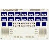 MICROSCALE DECAL MC-4096 - AMERICAN PRESIDENT LINE DOUBLE STACK CARS - HO SCALE