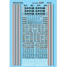 MICROSCALE DECAL 87-424 - AMTRAK DIESEL & ELECTRIC LOCOMOTIVES - HO SCALE