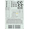 MICROSCALE DECAL 87-486 - BALTIMORE & OHIO COVERED HOPPERS - HO SCALE