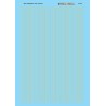 MICROSCALE DECAL 87-798 - BALTIMORE & OHIO PASSENGER CAR STRIPES - HO SCALE