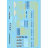MICROSCALE DECAL 87-980 - BANGOR & AROOSTOOK DIESEL LOCOMOTIVES - HO SCALE