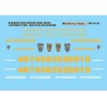 MICROSCALE DECAL MC-4133 - BANGOR & AROOSTOOK DIESEL LOCOMOTIVES - HO SCALE