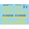MICROSCALE DECAL MC-4191 - BANGOR & AROOSTOOK DIESEL LOCOMOTIVES - HO SCALE