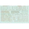 MICROSCALE DECAL 87-1014 - BOSTON & MAINE PASSENGER CARS - HO SCALE