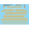MICROSCALE DECAL MC-4208 - BOSTON & MAINE DIESEL LOCOMOTIVE - HO SCALE