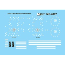 MICROSCALE DECAL MC-4397 - BOSTON & MAINE DIESEL LOCOMOTIVE - HO SCALE