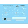 MICROSCALE DECAL MC-4397 - BOSTON & MAINE DIESEL LOCOMOTIVE - HO SCALE