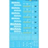 MICROSCALE DECAL 87-1307 - BRITISH COLUMBIA RAILWAY  BOXCARS - HO SCALE