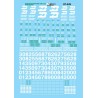 MICROSCALE DECAL 87-549 - BURLINGTON NORTHERN DIESEL LOCOMOTIVES - HO SCALE