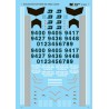 MICROSCALE DECAL 87-803NOS - BURLINGTON NORTHERN DIESEL LOCOMOTIVES - HO SCALE