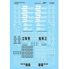 MICROSCALE DECAL 87-842 - BURLINGTON NORTHERN CABOOSES - HO SCALE