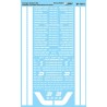 MICROSCALE DECAL 87-1373 - BURLINGTON NORTHERN PASSENGER CARS - HO SCALE