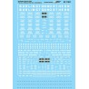 MICROSCALE DECAL 87-1381 - BURLINGTON NORTHERN FLAT CARS - HO SCALE
