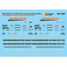 MICROSCALE DECAL MC-4380 - BURLINGTON NORTHERN SANTA FE COVERED HOPPERS - HO SCALE
