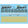 MICROSCALE DECAL MC-4383 - BURLINGTON NORTHERN SANTA FE DIESEL LOCOMOTIVES - HO SCALE