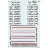 MICROSCALE DECAL 87-367NOS - CAL-TRAIN DIESEL LOCOMOTIVES - HO SCALE
