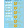 MICROSCALE DECAL 87-724 - GOVERNMENT OF CANADA GRAIN COVERED HOPPER - HO SCALE
