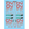 MICROSCALE DECAL 87-707 - CANADIAN NATIONAL COVERED HOPPERS - HO SCALE