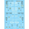 MICROSCALE DECAL 87-720 - CANADIAN NATIONAL AUTORACKS - HO SCALE