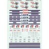 MICROSCALE DECAL 87-804 - CANADIAN NATIONAL LASER 48' REFRIGERATED CONTAINERS  - HO SCALE