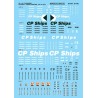 MICROSCALE DECAL 87-756 - CP SHIPS & CANADA MARITIME 20' & 40' CONTAINERS - HO SCALE