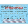 MICROSCALE DECAL MC-4137 - CANADIAN PACIFIC COVERED HOPPERS - HO SCALE