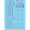 MICROSCALE DECAL 87-1093 - CENTRAL OF GEORGIA COVERED HOPPERS - HO SCALE