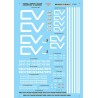 MICROSCALE DECAL 87-846 - CENTRAL VERMONT DIESEL LOCOMOTIVES & CABOOSES - HO SCALE