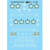 MICROSCALE DECAL 87-1031 - CENTRAL VERMONT / GRAND TRUNK / DULUTH WINNIPEG & PACIFIC WOOD CABOOSES - HO SCALE