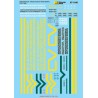 MICROSCALE DECAL 87-1040 - CENTRAL VERMONT DIESEL LOCOMOTIVES - HO SCALE