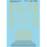 MICROSCALE DECAL 87-95 - CHESAPEAKE & OHIO / PERE MARQUETTE STEAM LOCOMOTIVES - HO SCALE