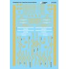 MICROSCALE DECAL 87-875 - CHESAPEAKE & OHIO DIESEL LOCOMOTIVES - HO SCALE