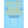 MICROSCALE DECAL 87-881 - CHESAPEAKE & OHIO DIESEL LOCOMOTIVES - HO SCALE