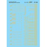 MICROSCALE DECAL 87-1338 - CHESAPEAKE & OHIO HOPPERS - HO SCALE