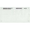 MICROSCALE DECAL MC-4245 - CHESAPEAKE & OHIO FLAT CARS - HO SCALE