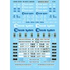 MICROSCALE DECAL 87-790 - CHESSIE SYSTEM / WESTERN MARYLAND CABOOSES - HO SCALE
