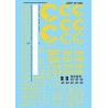 MICROSCALE DECAL 87-1283 - CHESSIE SYSTEM BOXCARS - HO SCALE