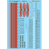 MICROSCALE DECAL 87-90 - CHICAGO BURLINGTON & QUINCY DIESEL LOCOMOTIVES - HO SCALE